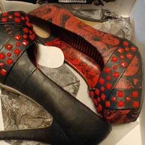 Iron Fist Adam & Evil platform pumps